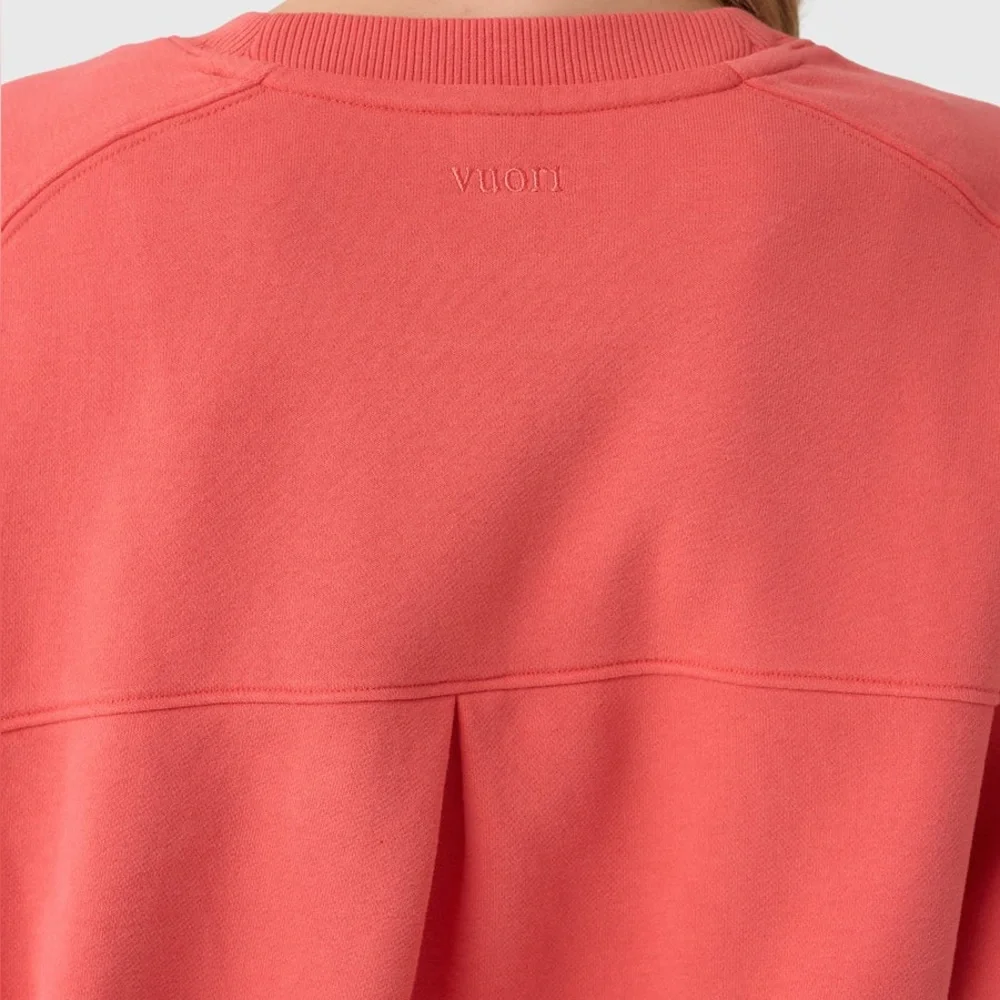 Vuori Women's Sedona Seams Crew in Bright Coral